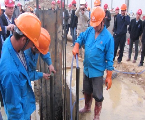 鉗壓式粉色视频导航綁紮鋼筋籠